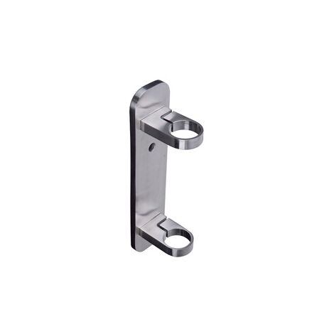 [QUALITE FRANCAISE] - Platine Ovale pour tube Ø42,4mm fixation à l'anglaise - Longueur 300mm largeur 70mm - Inox 316