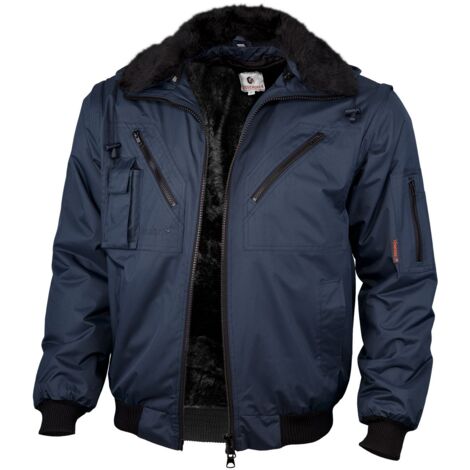 Qualitex Pilotenjacke wasserdicht, Größe: 4XL, Farbe: marine