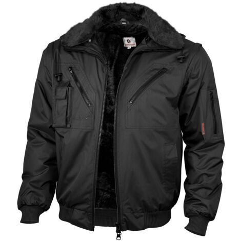 Qualitex Pilotenjacke wasserdicht, Größe: XL, Farbe: schwarz
