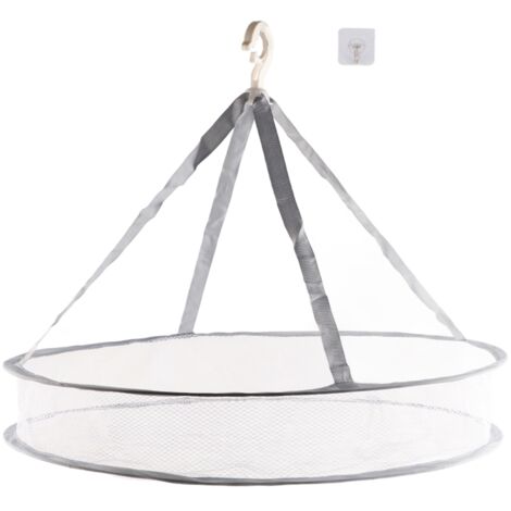 Quality Folding Drying Rack Hanging Clothes Laundry Sweater Basket Dryer Net