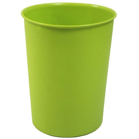 Quality Vibrance Green Lightweight Plastic Waste Paper Basket Bin