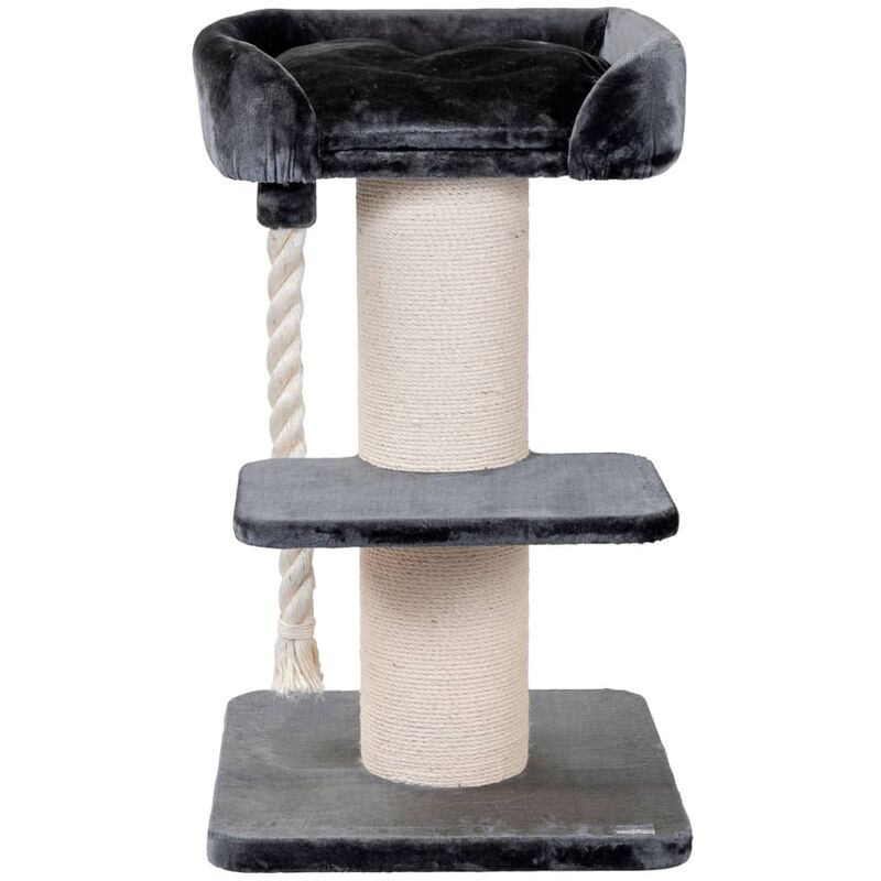 

Árbol rascador para gatos Ruffles gris oscuro 60x60x115 cm - Gris - Quapas!