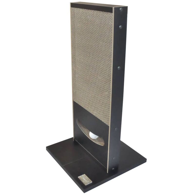Griffoir pour chat Play Noir 30x30x60 cm - Quapas!