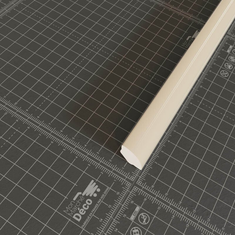 Quart de Rond pvc Cellulaire - Longueur 2.50 m - Sable, Lot de 5