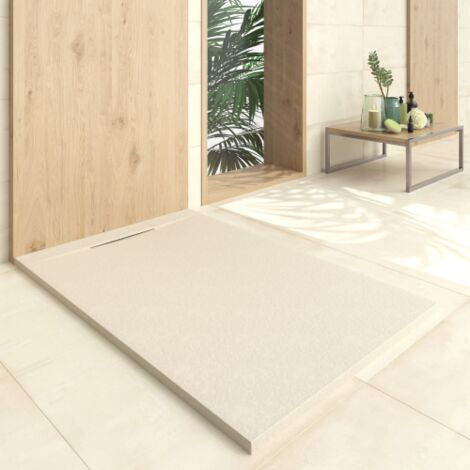 Quarzduschwanne 80x120cm creme
