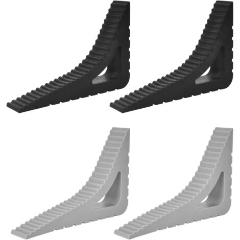 Quatre butoirs de porte, butoirs de porte antidérapants, butoirs de porte en caoutchouc, dispositifs de protection de butoir de porte mobiles, adaptés à tous les types de sols intérieurs et extérieurs