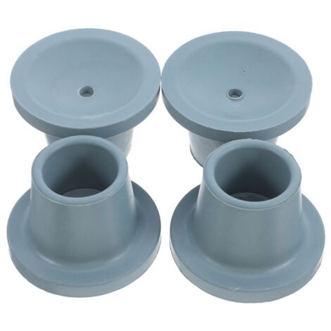 Quatre embouts de pieds en caoutchouc, adaptés aux chaises et tabourets de douche, sûrs et stables.