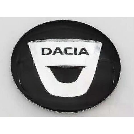 Quatre enjoliveurs de roue Dacia 60 mm neufs avec logo, autocollants de modification de jante avec logo, accessoires décoratifs (noirs)