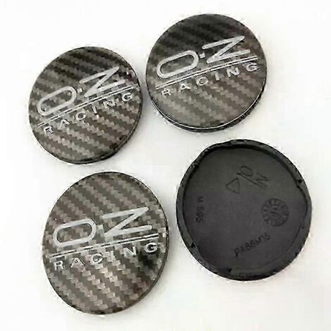 Quatre enjoliveurs de roue de 62 mm pour jantes en alliage Oz Racing M595 Oz (noirs)