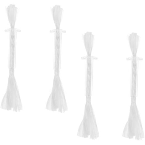 Quatre jeux de mèches pour lampes à huile, remplaçant les mèches des lampes à pétrole et les brûleurs de lampes à pétrole.