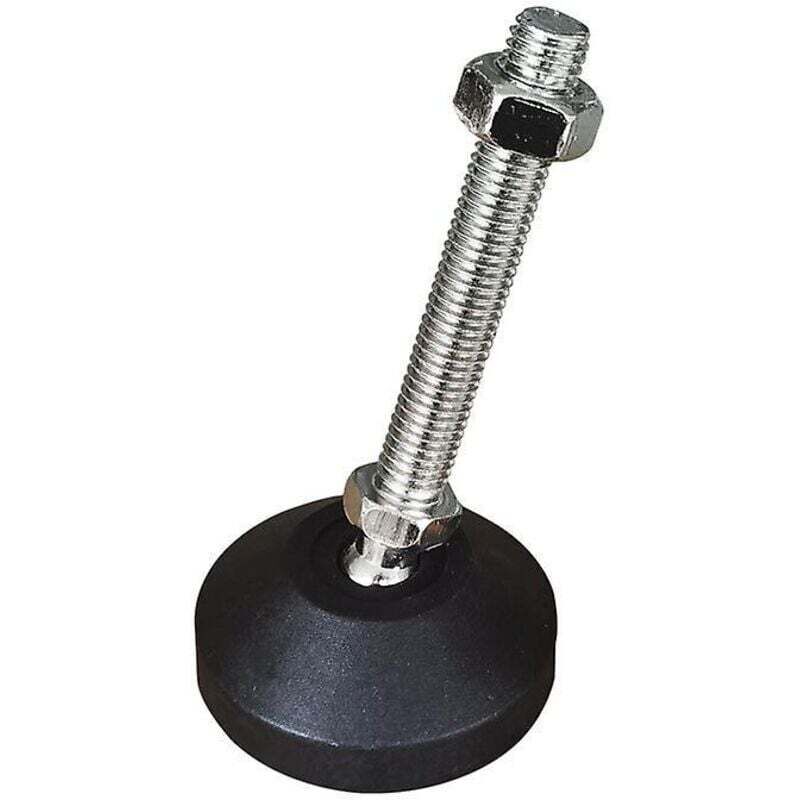 Pieds de Meuble Réglables avec Base Pivotante et Filetage M8 pour Nivellement Articulé
