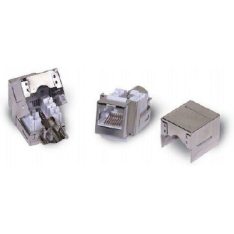Qubix presa rj45 schermata cat5 compatibile con keystone 2001014
