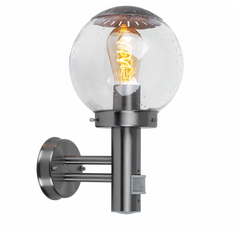 

Detector de movimiento de lámpara de puerta delantera de luz de pared exterior con cambio de color en un juego que incluye bombillas LED RGB de 7