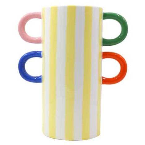 Que Rico Rayas Bailarinas Yellow Elisa Vase