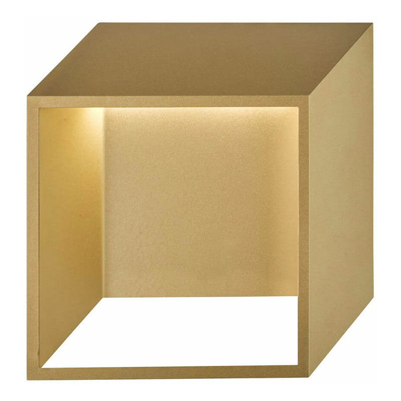 Image of Lampada da parete indoor led moderna soggiorno parete lampada led scala indoor color oro, faretto down in metallo, 5.5W 400Lm bianco caldo, LxPxH
