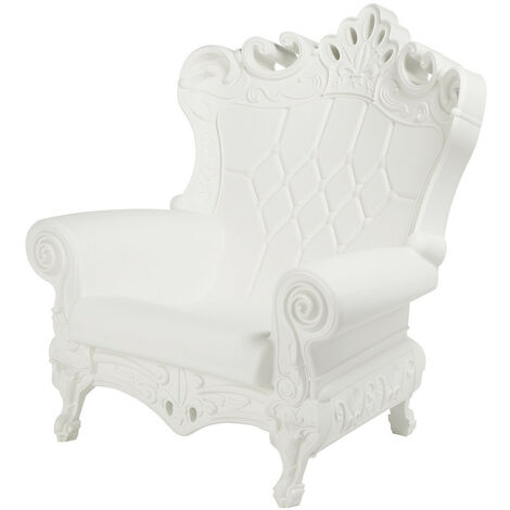 Queen of Love  Bianco  poltrona design originale Slide colorata moderna barocca regina