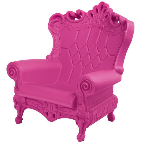 Queen of Love  Fucsia dolce  poltrona design originale Slide colorata moderna barocca regina