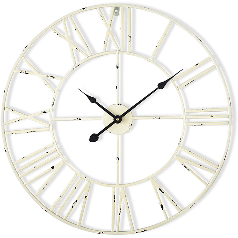 Casa Chic - Queensway 60 Horloge murale cadre métallique silencieux ø 60 cm