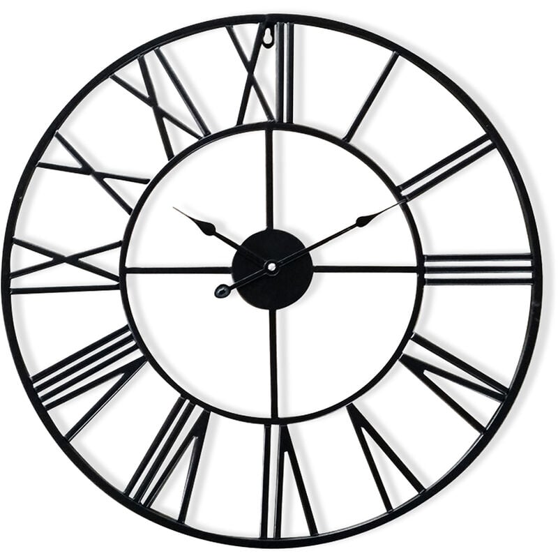 Queensway 60 Horloge murale cadre métallique silencieux Ø 60 cm