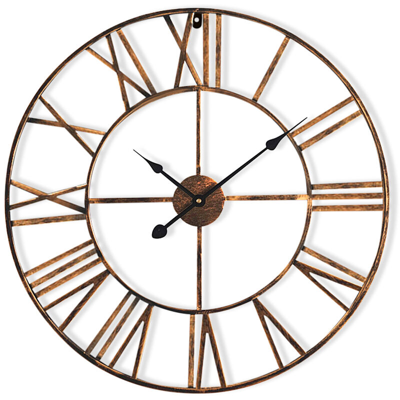 Casa Chic - Queensway 60 Horloge murale cadre métallique silencieux ø 60 cm