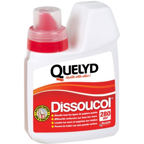 QUELYD - Dissoucol décolle revêtements muraux flacon 500ml