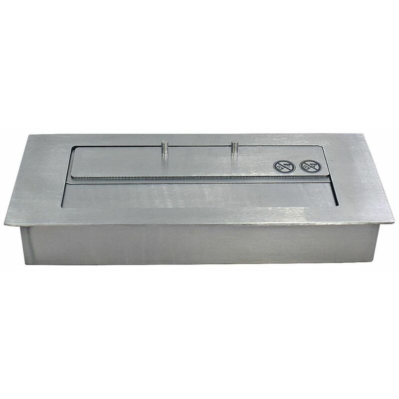 

Quemador de bioetanol incorporado 45 cm 7x42,5x13,5 GLOW-FIRE BIOBURNER-45 - Plata