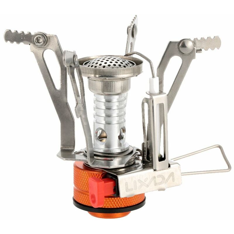 

Quemador de cocina al aire libre de bolsillo super ligero estufa de gas plegable para acampar 3000W - Lixada