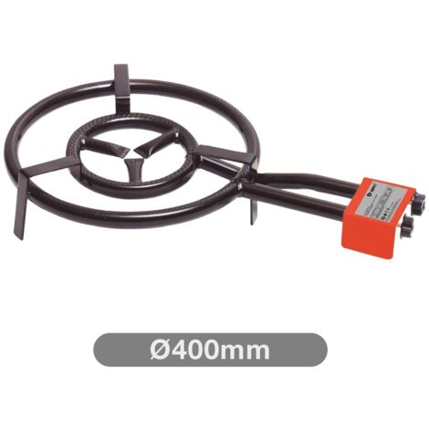 Quemador de gas doble Ø400mm para paelleras de Ø260mm a Ø600mm