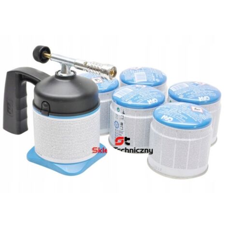 QUEMADOR DE GAS PARA SOLDAR Y QUEMAR LM1000 5 CARTUCHOS 190G 650C