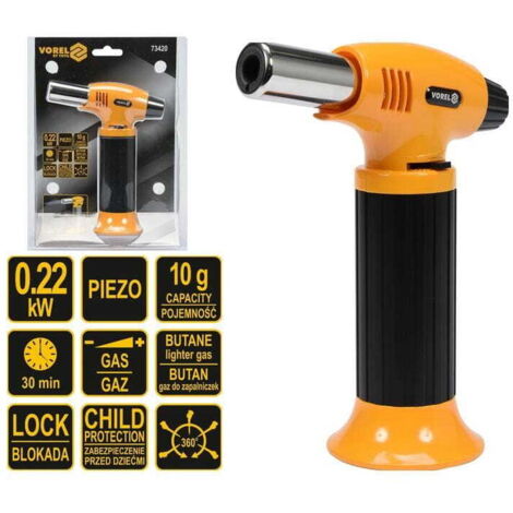 QUEMADOR DE GAS VOREL ENCENDIDO PIEZO 360° 73420