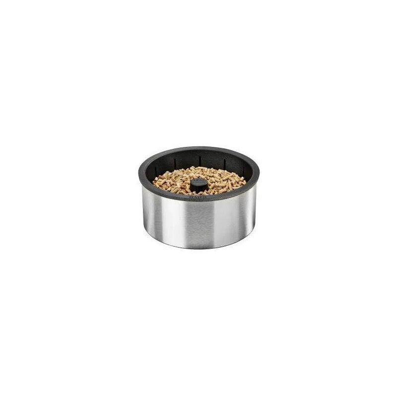 

Quemador de pellets Q10 para insertar y recibir leños de 30 a 45 cm.