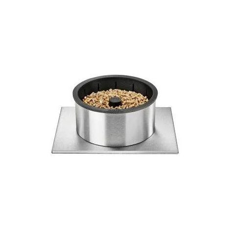 Quemador de pellets Q20 para insertar y recibir leños de 40 a 55 cm.