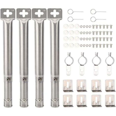 Quemadores ajustables de 12" a 17,5", reemplazo de quemador de tubo universalmente ajustable para parrilla de camping