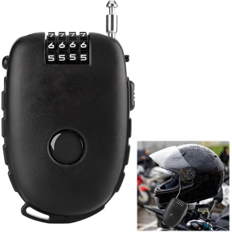Questo cavo antifurto, dotato di lucchetto a combinazione a 4 cifre e cavo in acciaio da 90 cm, è ideale per mettere in sicurezza scooter, biciclette, bagagli e motociclette.