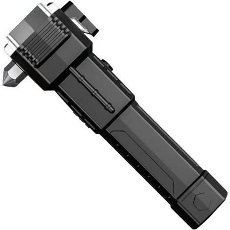 Questo martello di sicurezza per auto 2 in 1, che funge anche da torcia, strumento di evacuazione di emergenza, rompivetro e taglia cinture di sicurezza, è adatto per interventi di soccorso domestico 