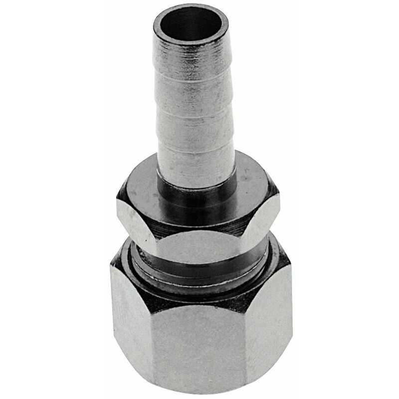 Ich-Zapfe Quetschverschraubung, Compression Fitting - Edelstahl, Mit Schlauchtülle Für Bierschlauch Nw 7 Mm