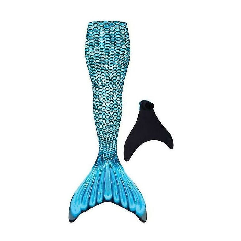Queue de sirène renforcée pour adulte pour la natation, monopalme incluse bleu s