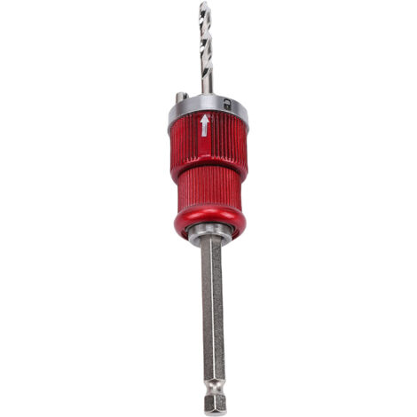 Quick Change Hole Saw Arbor with Central Drill Hex Shank Hole Opener Coring Connecting Rod for Iron Wood Acrylic Gypsum Board