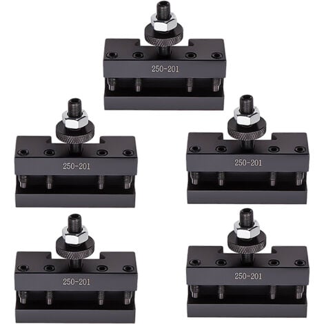 Quick Change Turning & Facing Lathe Tool Post Holder Set 5 PCS 250-201