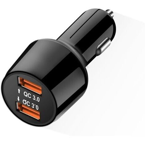 Quick Charge 3.0 Chargeur de Voiture 36W Deux Ports USB Chargeur Allume Cigare pour Samsung Galaxy S9 S8 Note8 HTC10 LG G6 G5 Nexus 5X 6P iPhone X 8 Plus 7 iPad etc