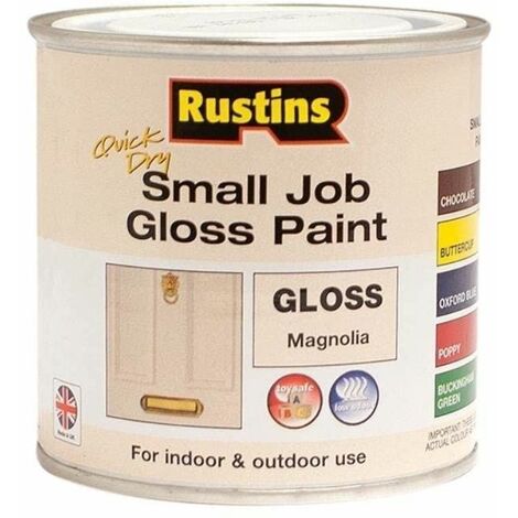 Quick Dry Small Job Gloss Paint Magnolia 250ml RUSSJMAGQD