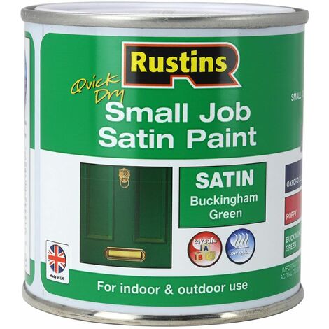 Quick Dry Small Job Satin Paint Buckingham Green 250ml RUSSJPSBGQD