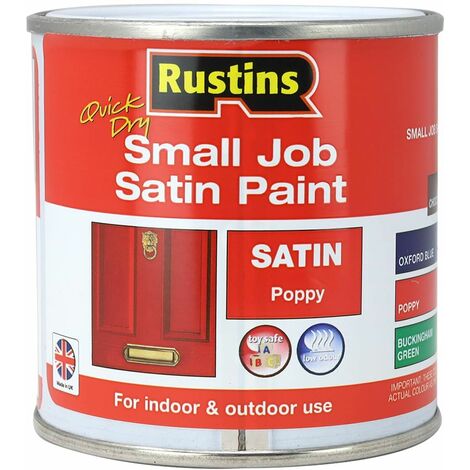 Quick Dry Small Job Satin Paint Poppy 250ml RUSSJPSPOPQD