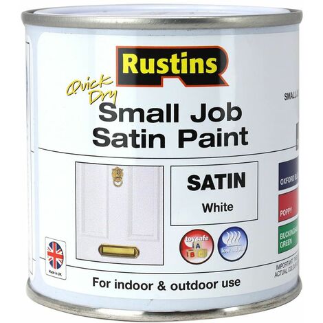Quick Dry Small Job Satin Paint White 250ml RUSSJPSWHQD