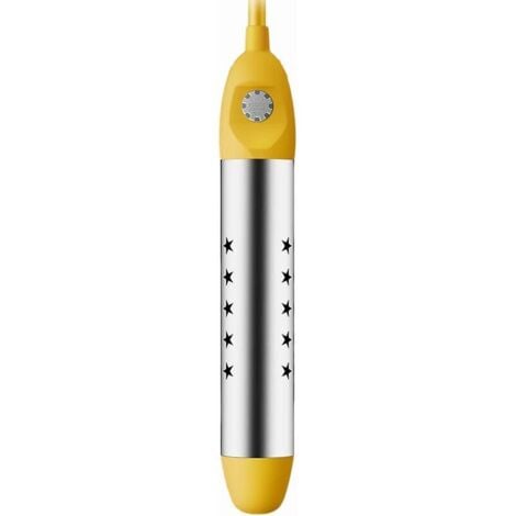Quick Immersion Water Heater, 2500W Portable Stainless Steel Electric Immersion Boiler with Immersion Heating Element with Automatic Power Supply for Outdoor Travel, Cooking