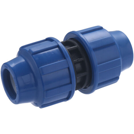 QUICK PLOMBERIE Manchon à compression plastique D.25 pour tube en polyéthylène
