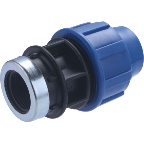 QUICK PLOMBERIE Raccord droit à compression plastique F 20 x 27 pour tube en polyéthylène