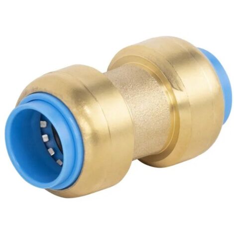 QUICK PLOMBERIE Raccord droit egal diam. 16 mm laiton