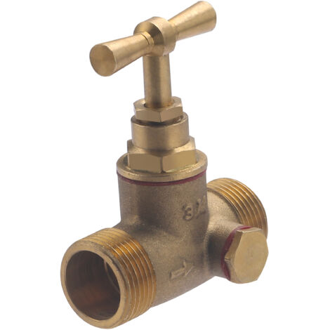 QUICK PLOMBERIE Robinet d'arrêt purgeur 2 bouchons mâle/mâle 20 x 27mm