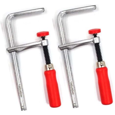 Quick-release clamp for rails and MFT systems, clamping width 160 mm x reach 60 mm, pack of 2